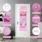 VERONLY Over the Door Hanging Organizer with 5 Large Pockets - Wall Mount Pantry Storage with 2 Big Metal Hooks for Baby Girl’s Diapers Closet,Bathroom,Nursery,Bedroom,Dorm,Baby,Kids Toys (Pink)